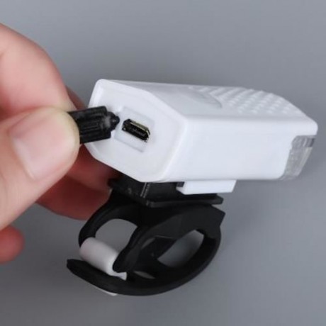 WATER RESISTANT RECHARGEABLE MOUNTAIN BIKE FRONT LIGHT WITH USB CHANGER FOR NIGHT CYCLING 