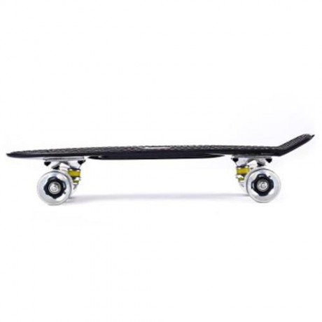 22 INCHES MINI CRUISER BANANA STYLE LONGBOARD PASTEL COLOR BOARD WITH LED FLASHING WHEELS 