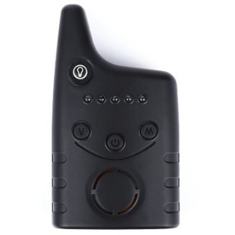 JY - 57 1 TO 4 WIRELESS FISHING ALARM SET BITE ALERTERS RECEIVER ANGLING TACKLE (BLACK)