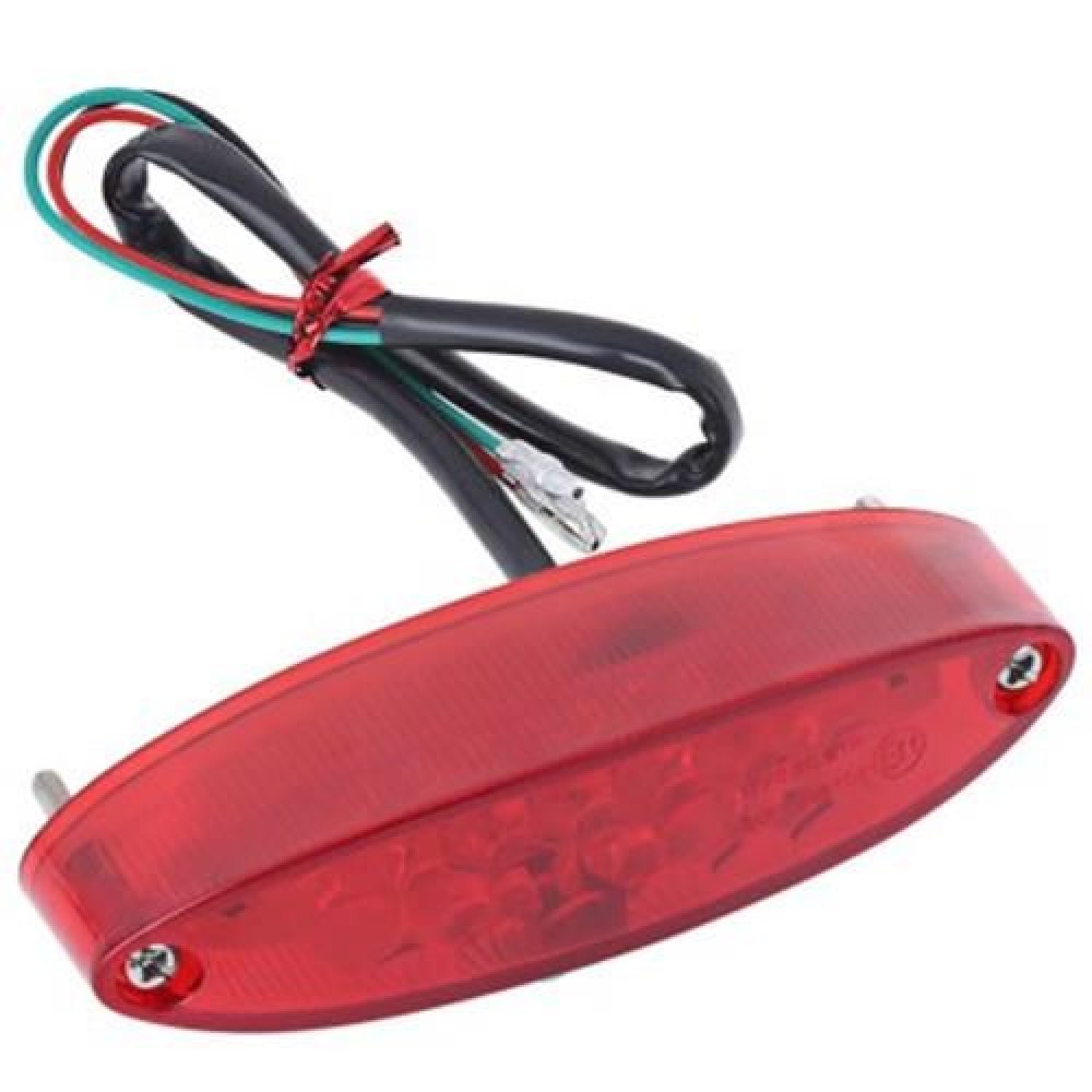28 LEDS 12V MOTORCYCLE DOUBLE COLOR TAILLIGHT REFIT BRAKE LIGHT TRAFFIC LAMP