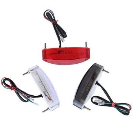 28 LEDS 12V MOTORCYCLE DOUBLE COLOR TAILLIGHT REFIT BRAKE LIGHT TRAFFIC LAMP