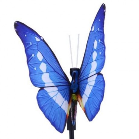 2PCS SOLAR POWERED RGB LED FIBER OPTIC BUTTERFLY LIGHT OUTDOOR COLOR-CHANGING LAWN LAMP (C
