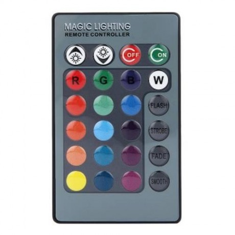 4PCS 3W RGB LED SPOTLIGHT COLORFUL LAMP WITH 24 KEY IR REMOTE CONTROL (RGB COLOR)