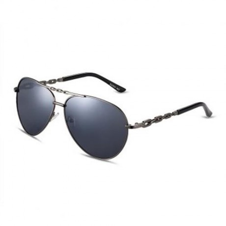 STYLISH LADIES COLOR COATED FROG MIRROR METAL FRAME SUNGLASSES (#4)