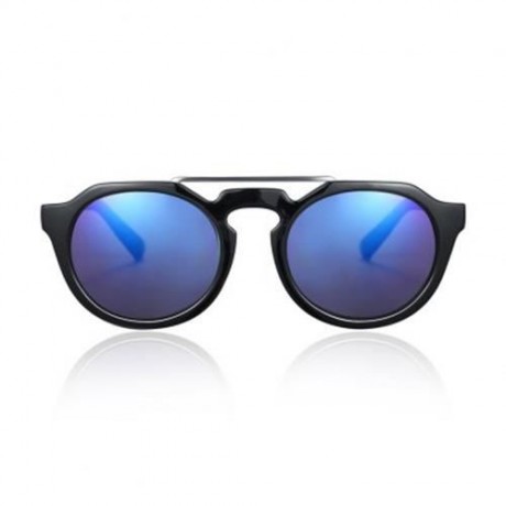 FASHIONABLE LADIES COLOR COATED ROUND FRAME SUNGLASSES (#1)