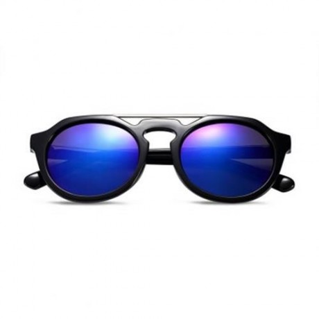 FASHIONABLE LADIES COLOR COATED ROUND FRAME SUNGLASSES (#1)