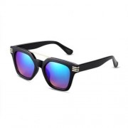 VINTAGE LADIES OVERSIZE SHIELD COLOR COATED SUNGLASSES (#4)