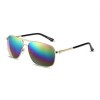 VINTAGE LADIES OVAL FRAME COLOR COATED SUNGLASSES (#2)