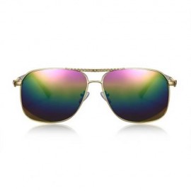 VINTAGE LADIES OVAL FRAME COLOR COATED SUNGLASSES (#2)