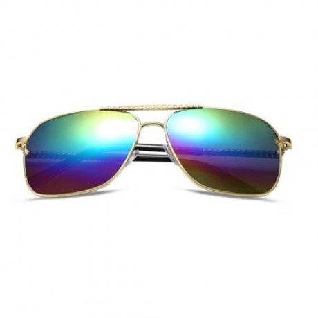 VINTAGE LADIES OVAL FRAME COLOR COATED SUNGLASSES (#2)