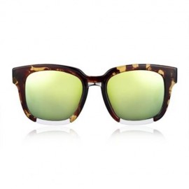 FASHIONABLE LADIES OVERSIZE SQUARE FRAME COLOR COATED SUNGLASSES (#1)