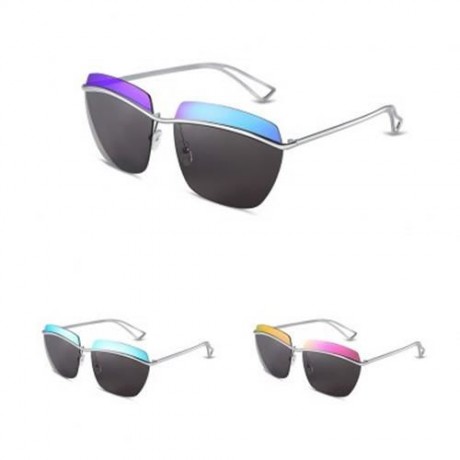 STYLISH SQUARE FRAME COLOR BLOCKING MALE SUNGLASSES (#3)