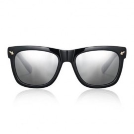 STYLISH LADIES SQUARE FRAME COLOR COATED SUNGLASSES (#1)