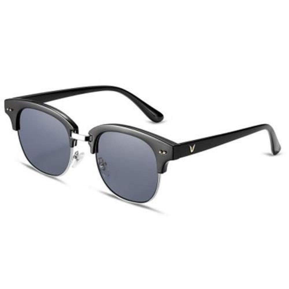 STYLISH OVAL SHAPE COLOR COATED HALF FRAME UV PROTECTION WOMEN SUNGLASSES (#2)