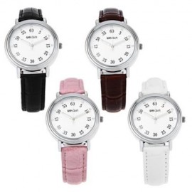 WEIQIN W40003L FEMALE QUARTZ WATCH FLORAL PATTERN ARTIFICIAL DIAMOND DIAL WATER RESISTANCE