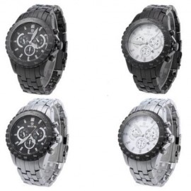 SKONE 7389BG MALE QUARTZ WATCH THREE SUB-DIALS DATE LUMINOUS DISPLAY WRISTWATCH (#4)