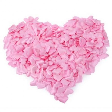 1000PCS PADDED FABRIC HEART APPLIQUE FOR WEDDING PARTY DECORATION SCRAPBOOK HAIR CRAFT (PI
