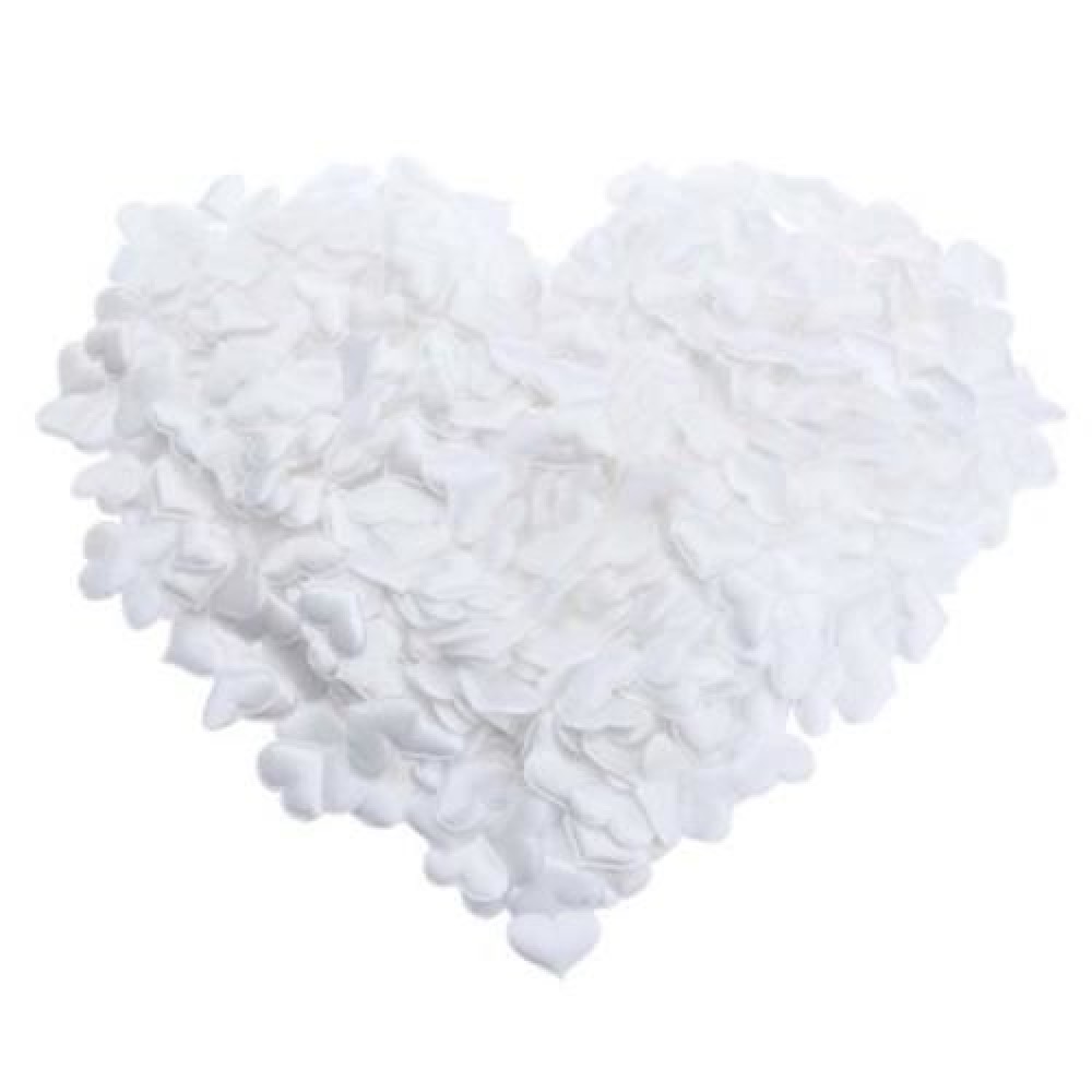 1000PCS PADDED FABRIC HEART APPLIQUE FOR WEDDING PARTY DECORATION SCRAPBOOK HAIR CRAFT (WH