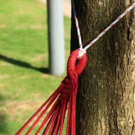 WATER RESISTANT TRAPEZE HAMMOCK SWING ANTI-ROLLOVER SLEEP BED (COLORFUL)