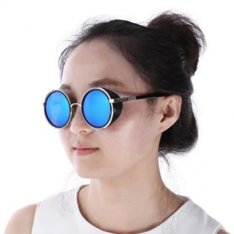 POLARIZED LENS SUNGLASSES OF COMFORTABLE HIGH-NICKEL ALLOY FRAME (BLUE)