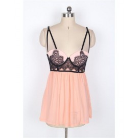 PLUS SIZE LINGERIE / BABYDOLL (BEIGE, SIZE XL)