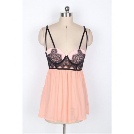 PLUS SIZE LINGERIE / BABYDOLL (BEIGE, SIZE XL)