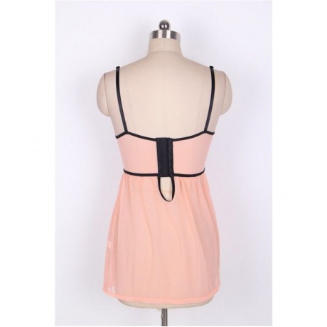 PLUS SIZE LINGERIE / BABYDOLL (BEIGE, SIZE XL)