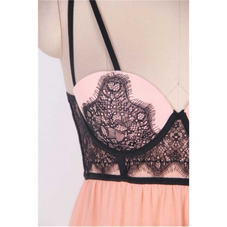 PLUS SIZE LINGERIE / BABYDOLL (BEIGE, SIZE XL)