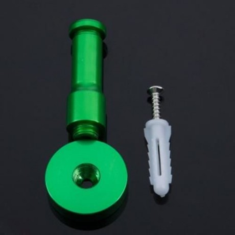 DURABLE BATHROOM HOOK RACK KITCHEN HAT HANGER WALL MOUNTED HOLDER (GREEN)