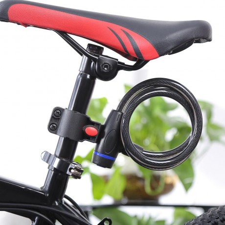 ROBESBON UNIVERSAL ANTI-THEFT RING WIRE ROPE LOCK FOR MOUNTAIN ROAD BIKE