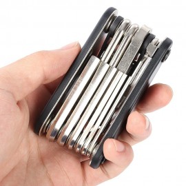 BIKE REPAIR BAG TOOL SET WRENCH SCREWDRIVER FILE SPORTS KIT