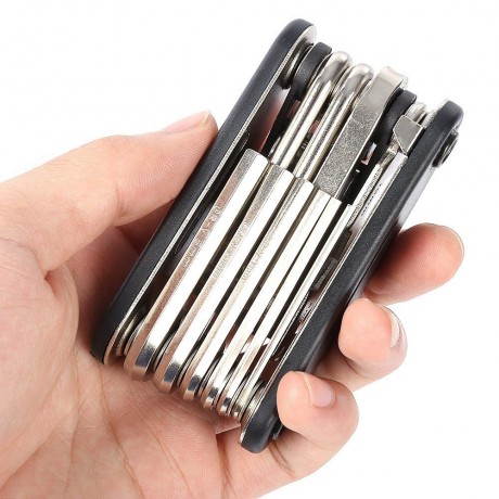 BIKE REPAIR BAG TOOL SET WRENCH SCREWDRIVER FILE SPORTS KIT