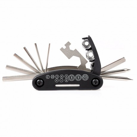 BIKE REPAIR BAG TOOL SET WRENCH SCREWDRIVER FILE SPORTS KIT