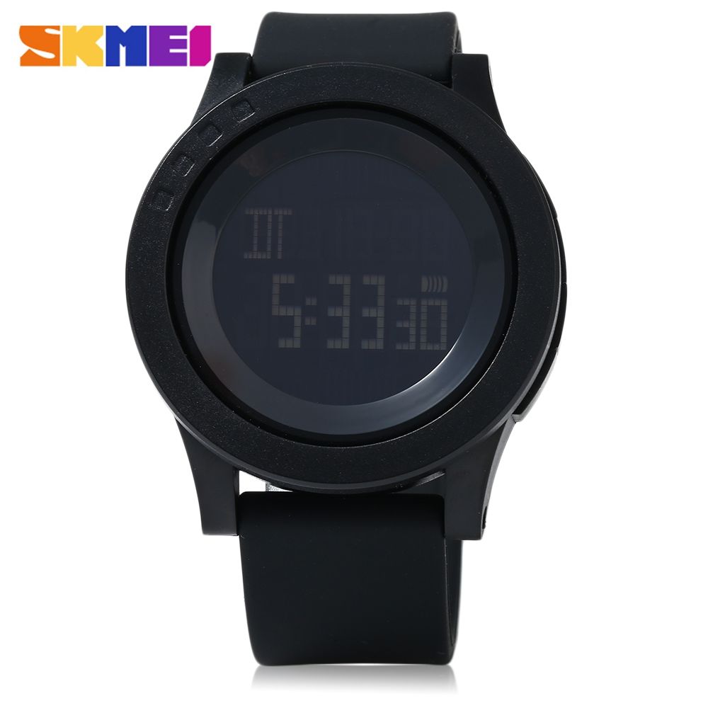 SKMEI 1142 MEN SPORT LED DIGITAL WATCH (BLACK)