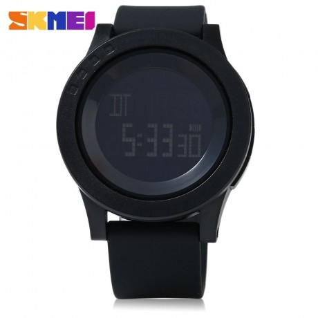 SKMEI 1142 MEN SPORT LED DIGITAL WATCH (BLACK)