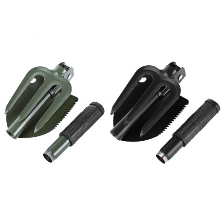 OUTDOOR ENTRENCHING FOLDING TOOL MILITARY SPADE (BLACK)
