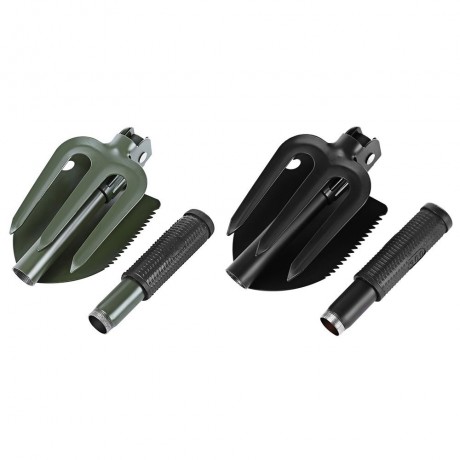 OUTDOOR ENTRENCHING FOLDING TOOL MILITARY SPADE (BLACK)