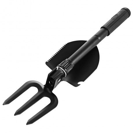 OUTDOOR ENTRENCHING FOLDING TOOL MILITARY SPADE (BLACK)