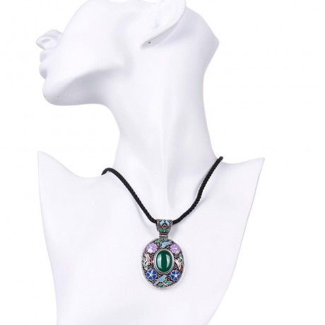 N017-C ANTIQUE GEOMETRIC PATTERN (GREEN)