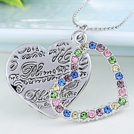 LADY ROMANTIC LOVE HEART SHAPE (COLOURFUL)