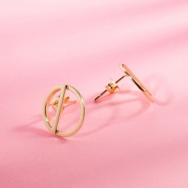 LADY SIMPLE GEOMETRIC SHAPE GOLD PLATED (GOLDEN)