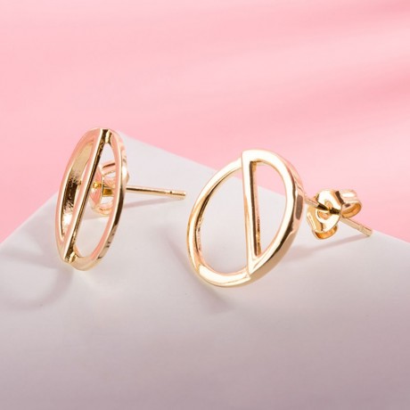 LADY SIMPLE GEOMETRIC SHAPE GOLD PLATED (GOLDEN)