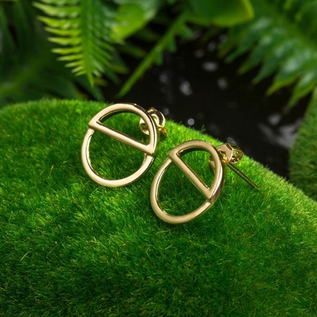LADY SIMPLE GEOMETRIC SHAPE GOLD PLATED (GOLDEN)