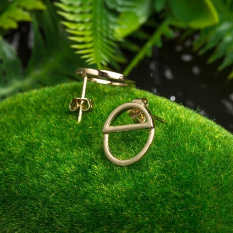 LADY SIMPLE GEOMETRIC SHAPE GOLD PLATED (GOLDEN)