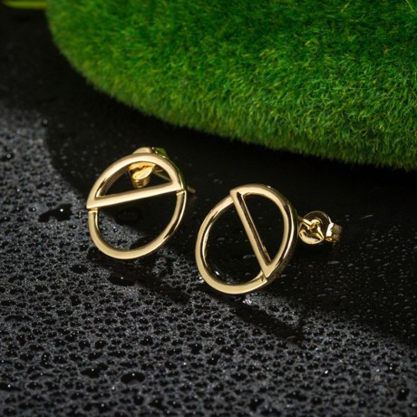 LADY SIMPLE GEOMETRIC SHAPE GOLD PLATED (GOLDEN)