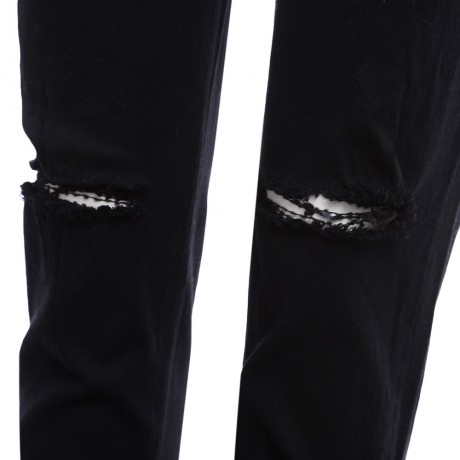 CHIC HIGH WAIST HOLE DESIGN ELASTIC (BLACK S/M/L/XL/XXL)