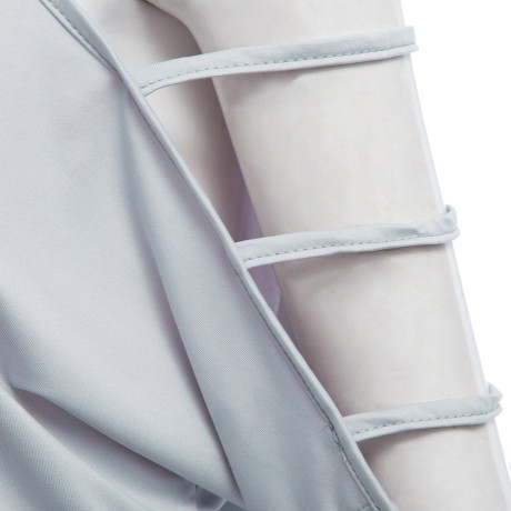 STYLISH SPAGHETTI STRAP BATWING SLEEVE BANDAGE DESIGN (GRAY S/M/L/XL)