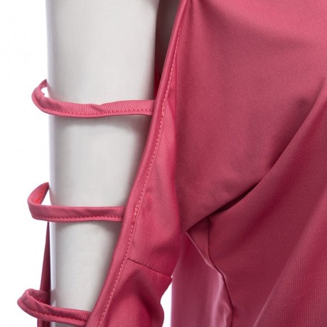 STYLISH SPAGHETTI STRAP BATWING SLEEVE BANDAGE DESIGN (WATERMELON RED S/M/L/XL)