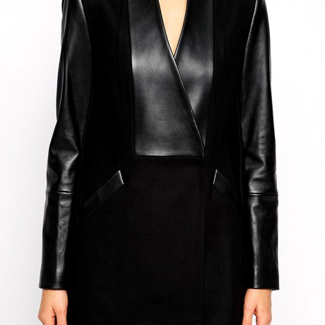 ELEGANT TURN-DOWN COLLAR LONG SLEEVE (BLACK M/L/XL)