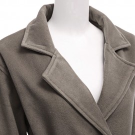 CHIC TURN-DOWN COLLAR LONG SLEEVE PURE COLOR (CAMEL S/M/L/XL)